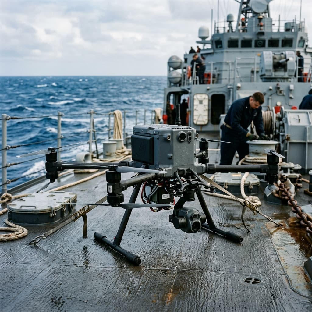 Perform critical maritime surveillance, ship-boarding, and oceanic monitoring with UAVs engineered strictly to withstand aggressive saline environments.