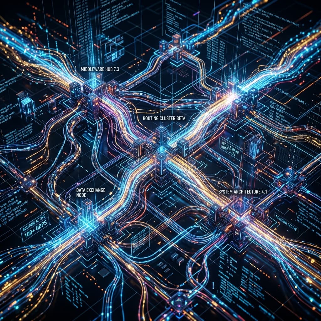 A software engineer analyzing a complex logical node graph mapping multiple active robotic data streams