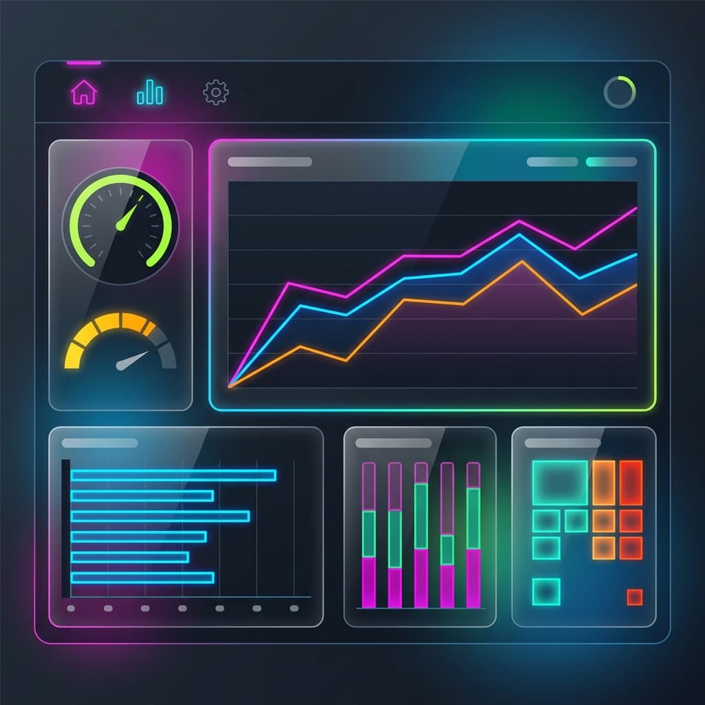 Dashboard interface with data visualization for accessibility error tracking