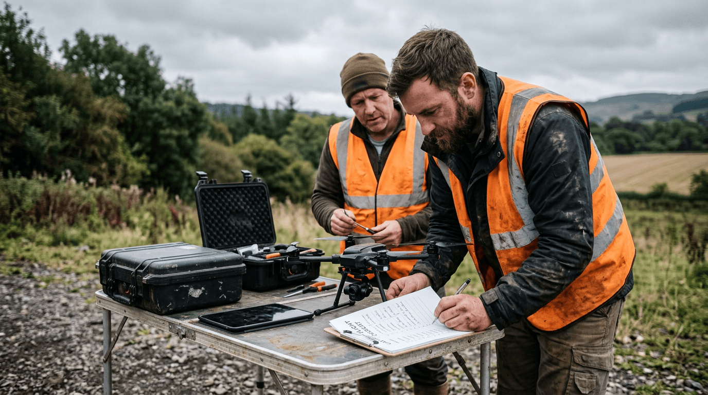 Product managers and software engineers collaborating at a shared workspace on enterprise delivery