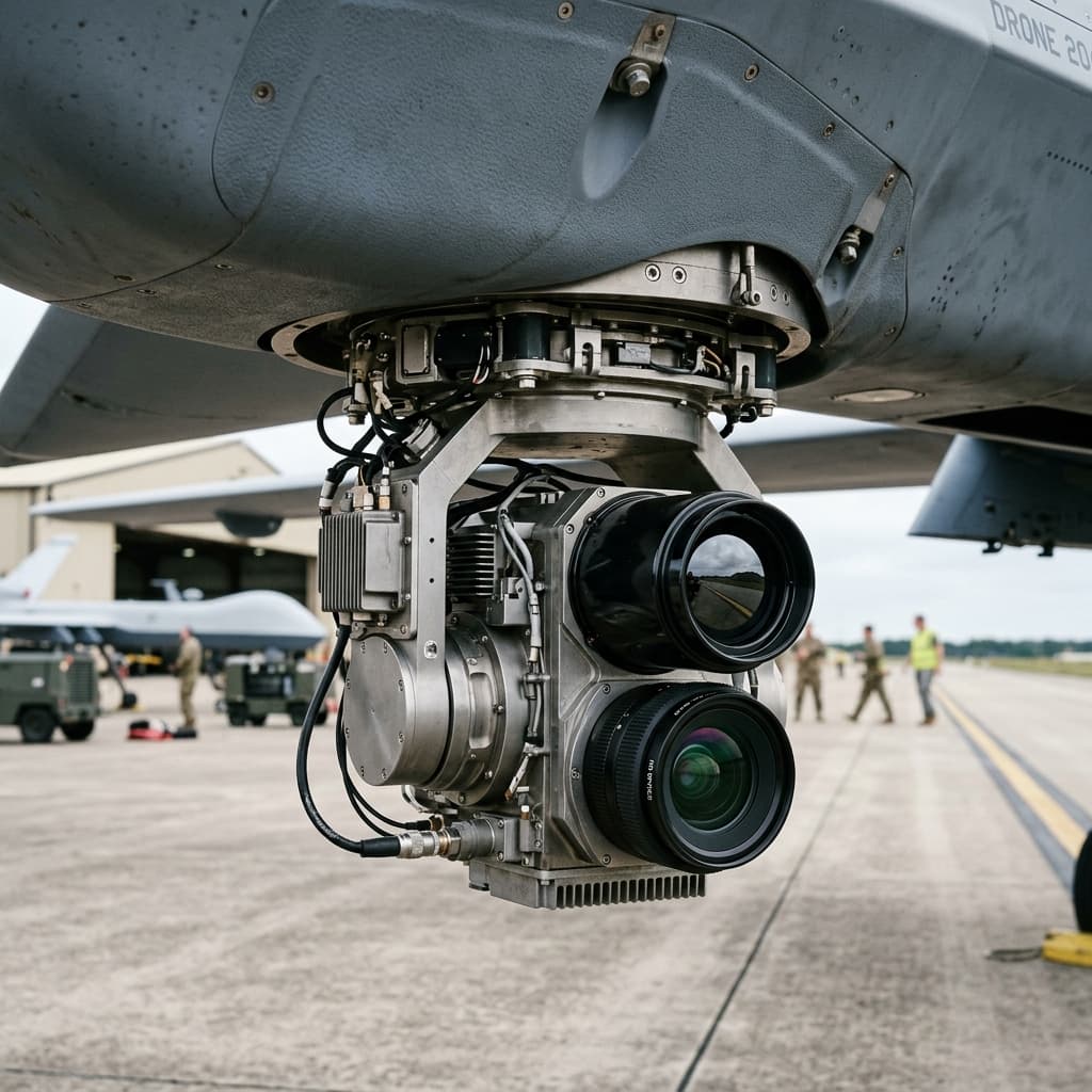 Advanced multi sensor gimbal required to feed massive data torrents into the onboard autonomy compute stack